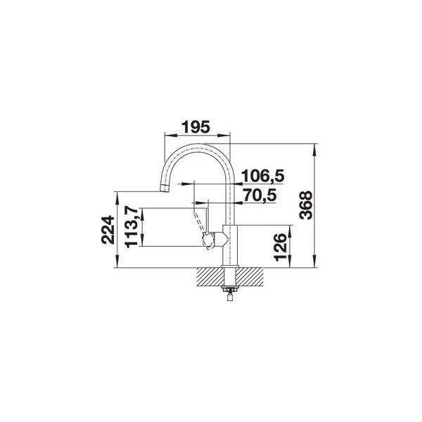 Slavina Blanco Candor VT plemeniti čelik masiv 523120