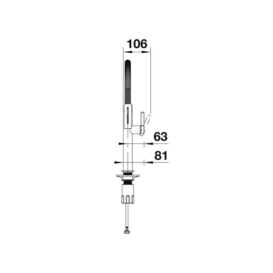 Slavina Blanco Culina-S II Mini VT mat crna 527468