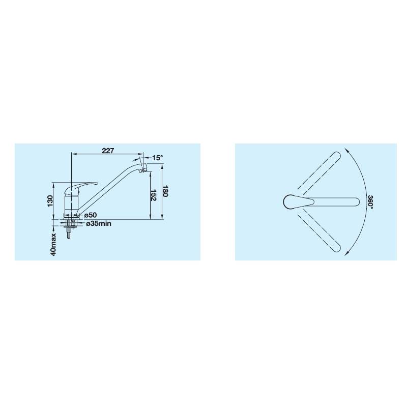 Slavina BLANCO DARAS VT Silgranit