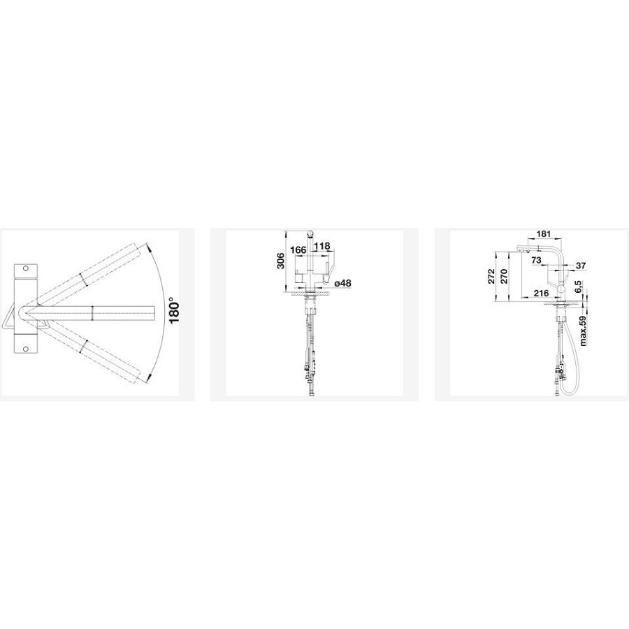 Slavina Blanco Fontas-S II VT krom 525198 isključivo s filter funkcijom
