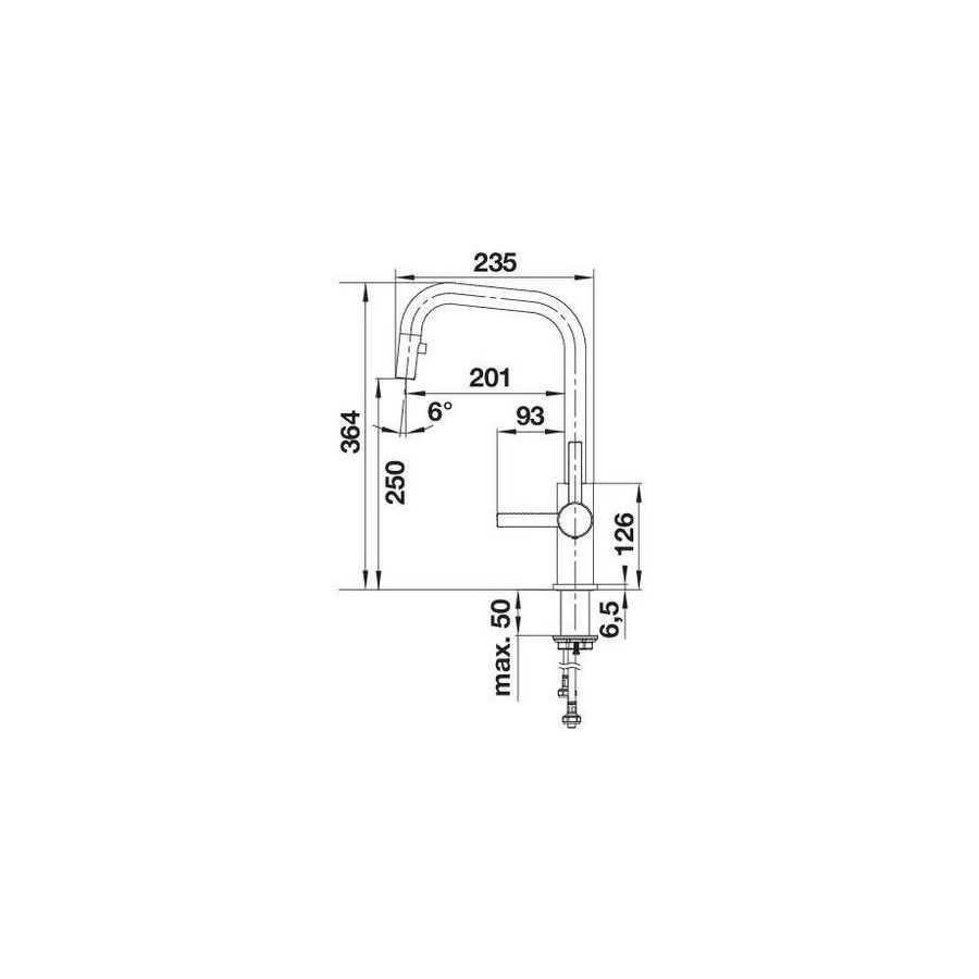 Slavina Blanco Jandora-S VT plem. čelik masiv 526614