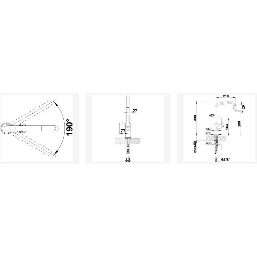 Slavina Blanco Jurena-S VT krom 520765