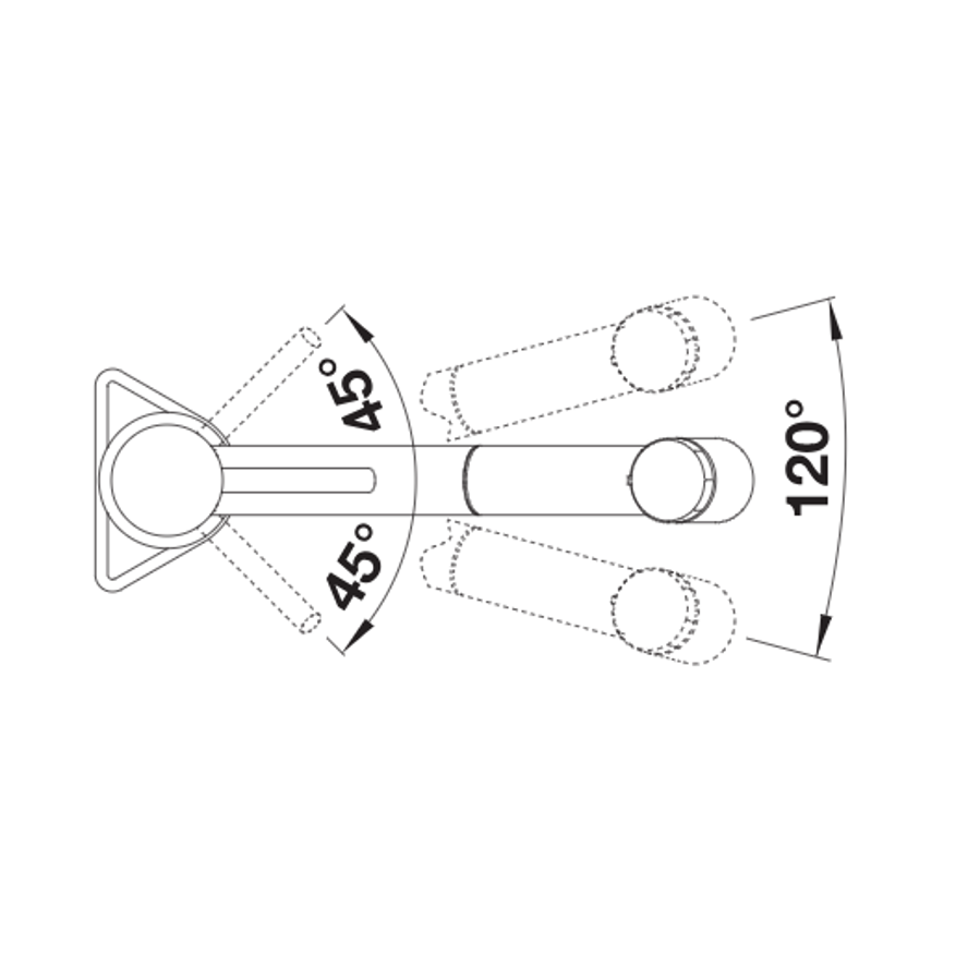 Slavina Blanco Kano-S-F VARIO NT krom 527970 prozorska