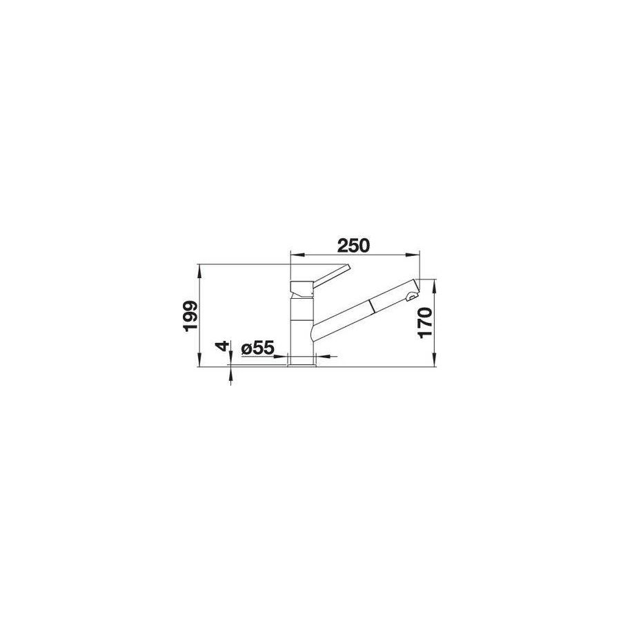 Slavina Blanco Kano-S VT krom 521503