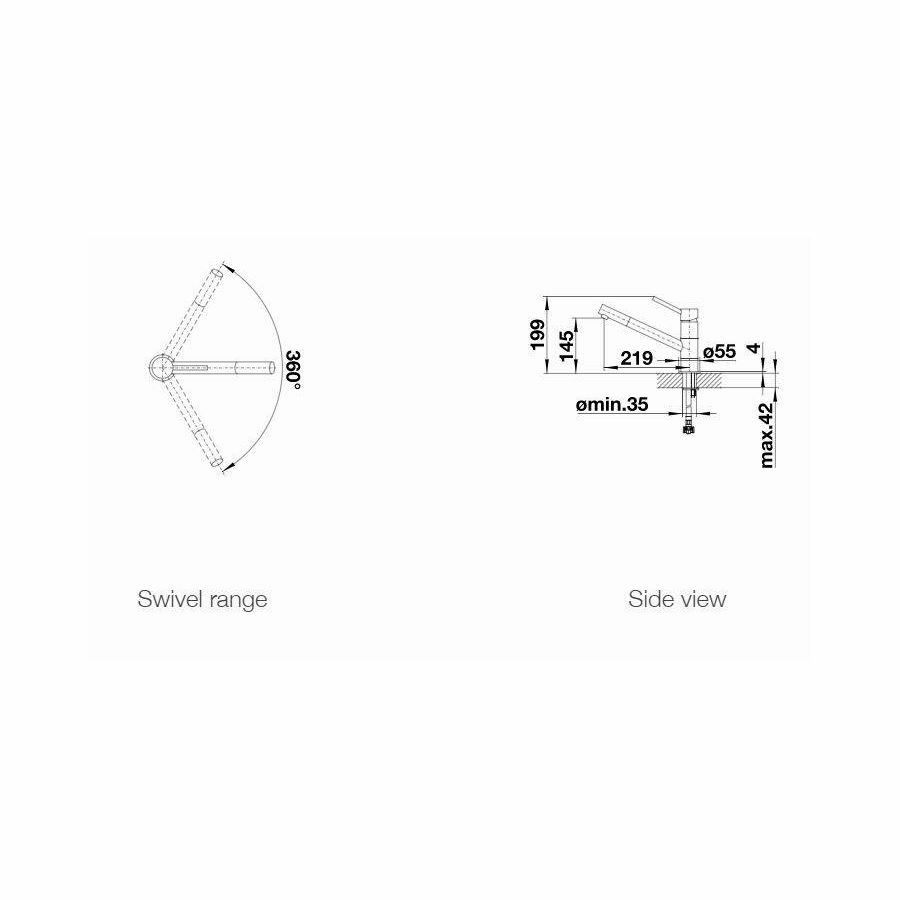 Slavina Blanco Kano VT krom 521502