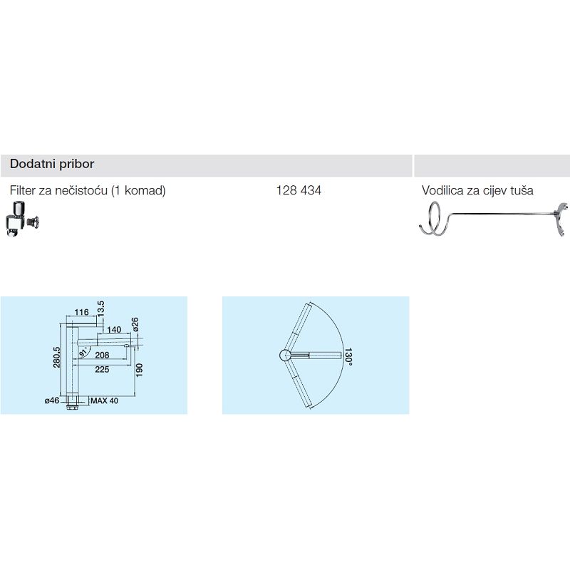 Slavina BLANCO LINEE-S Krom