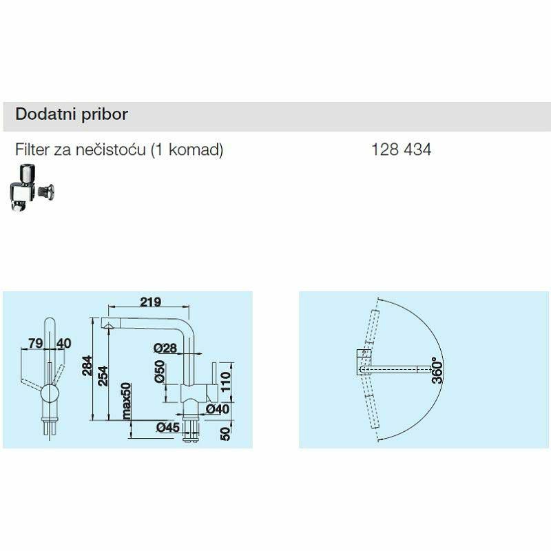 Slavina Blanco Linus NT krom 514020