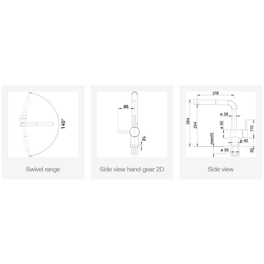 Slavina Blanco Linus-S-F VT krom 514023 - prozorska
