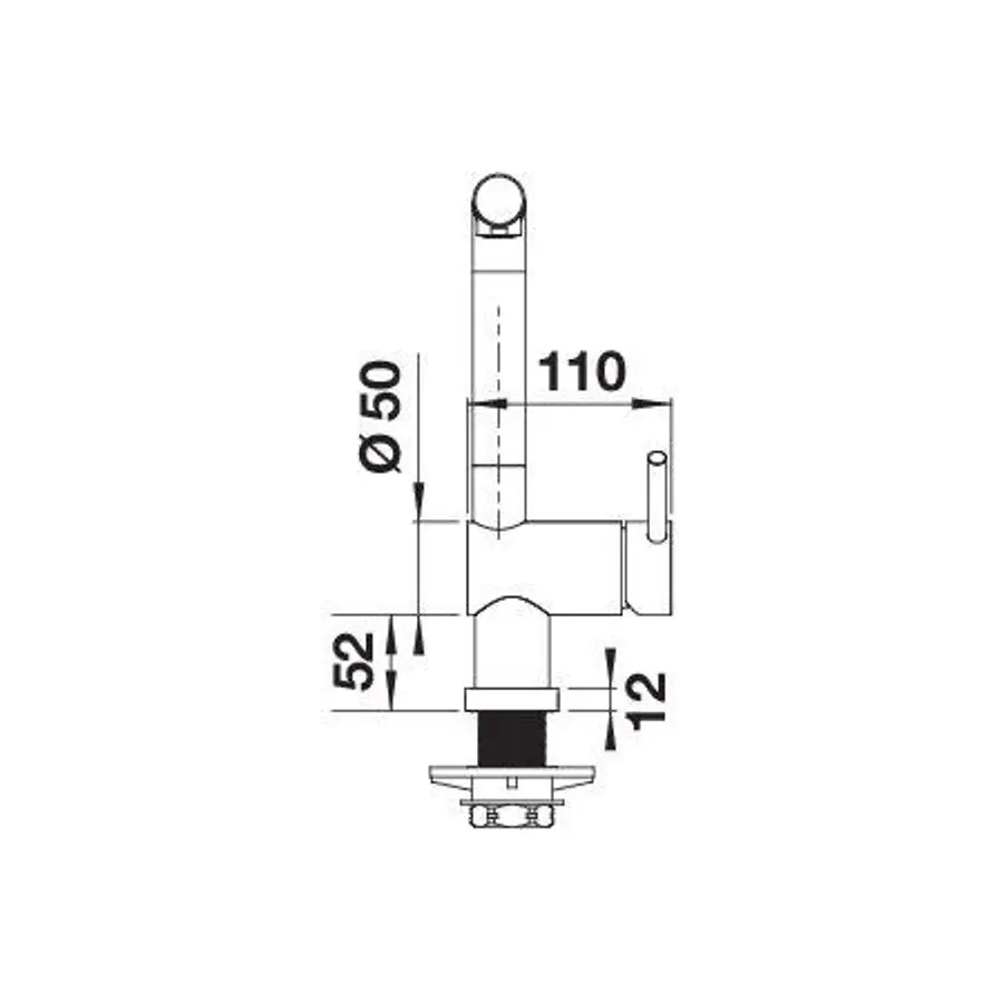 Slavina Blanco Linus-S-F VT mat crna 527523 prozorska