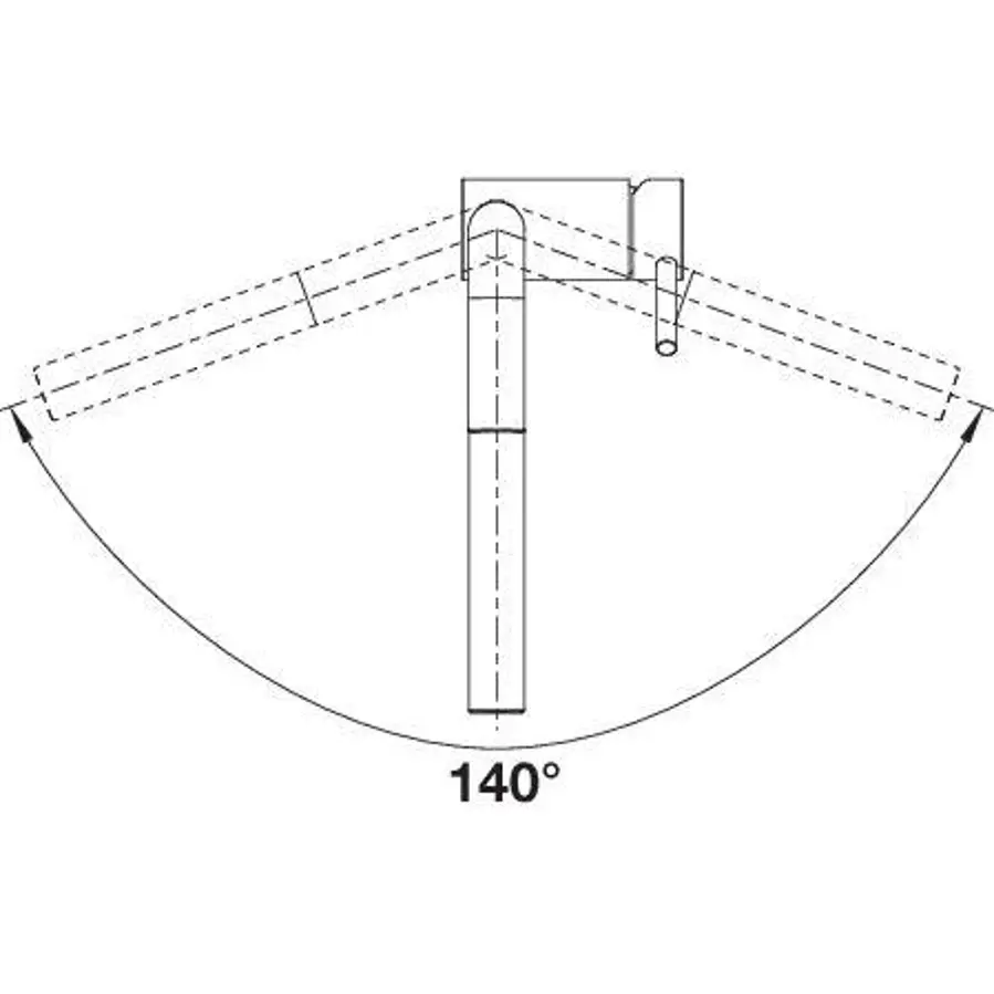 Slavina Blanco Linus-S-F VT mat crna 527523 prozorska