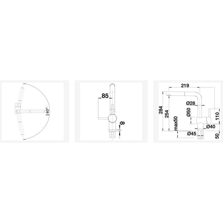 Slavina Blanco Linus-S NT krom 512200