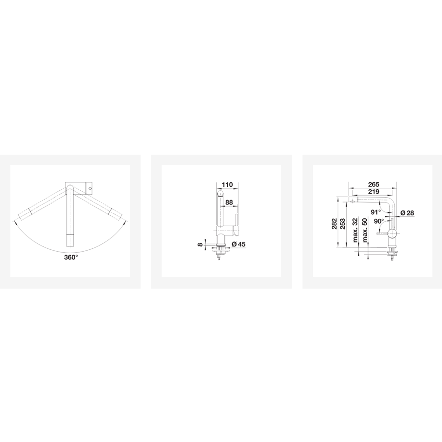 Slavina Blanco Linus VT plemeniti čelik masiv 517183