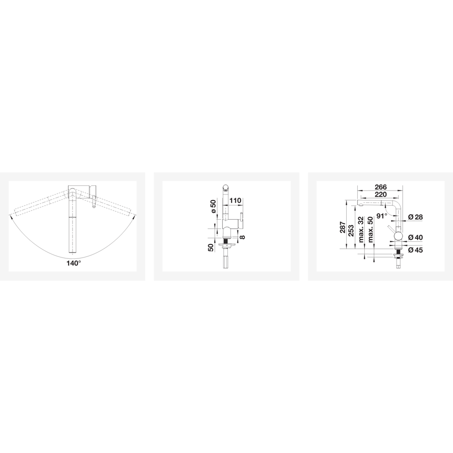 Slavina Blanco Linus-S VT plemeniti čelik masiv 517184