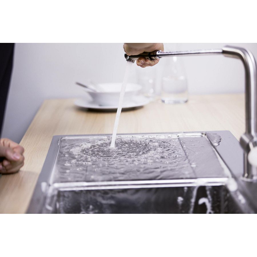 Slavina Blanco Linus-S VT satin dark steel 527733