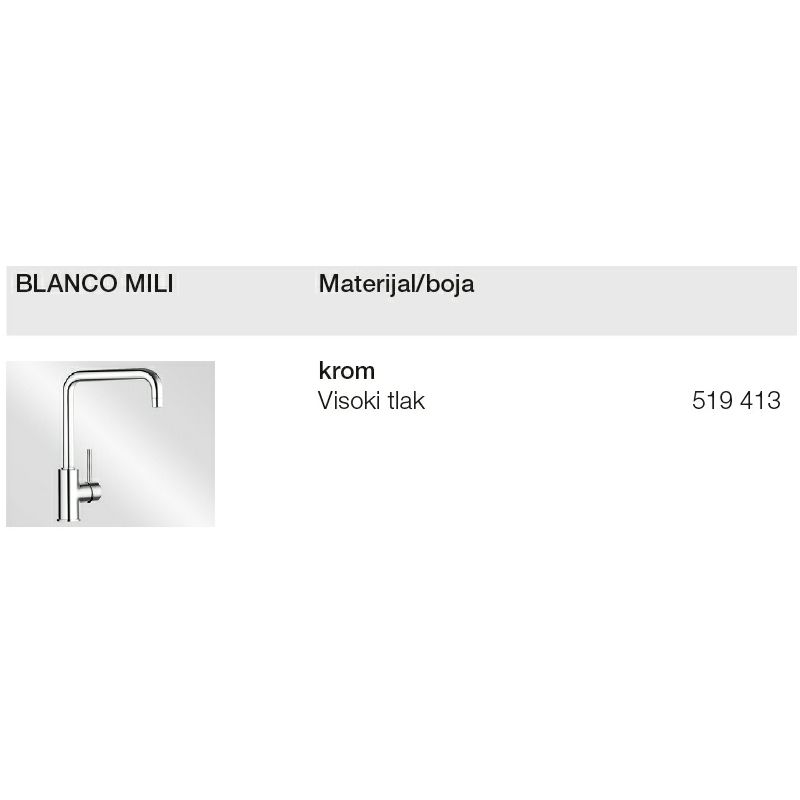 Slavina BLANCO MILI VT krom