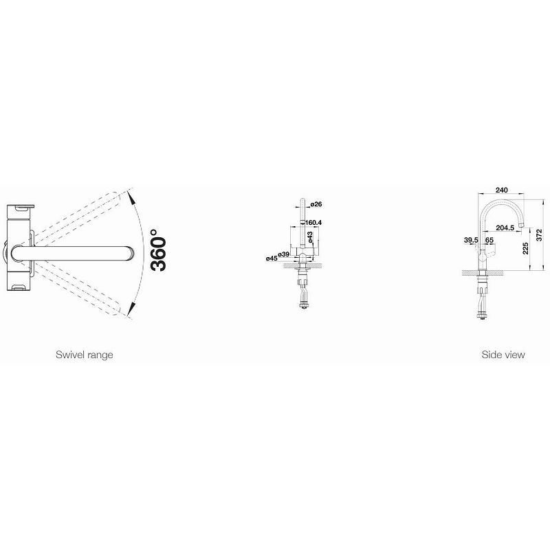 Slavina Blanco Trima VT krom 520840