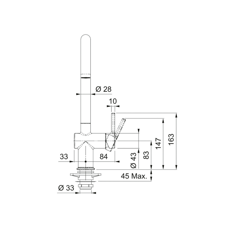 Slavina Franke Active J VT krom 115.0653.395