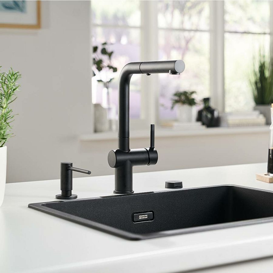 Slavina Franke Active L-D VT mat crna 115.0653.382