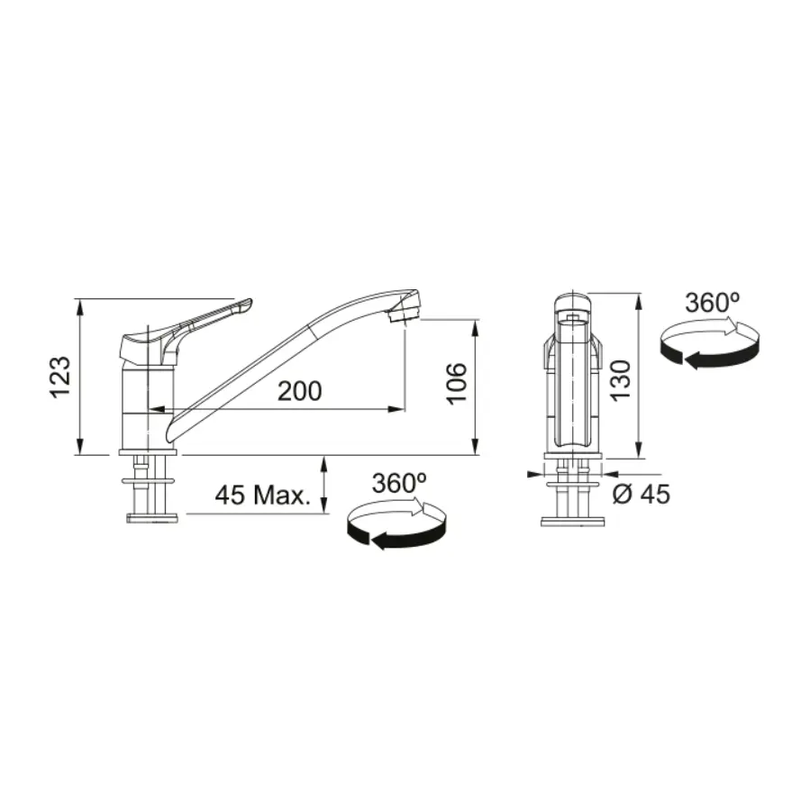 Slavina Franke Basic VT krom 115.0707.619
