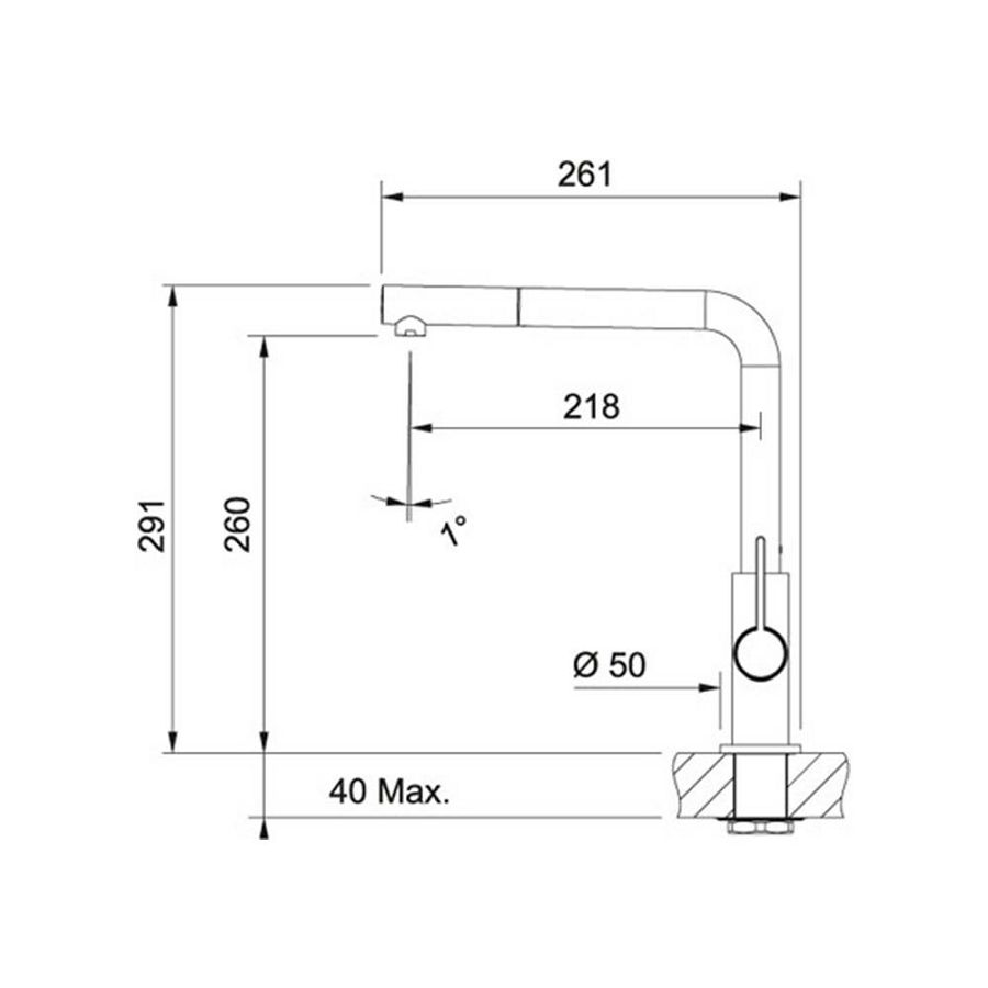 Slavina Franke Neptune Evo-D VT krom 115.0373.943