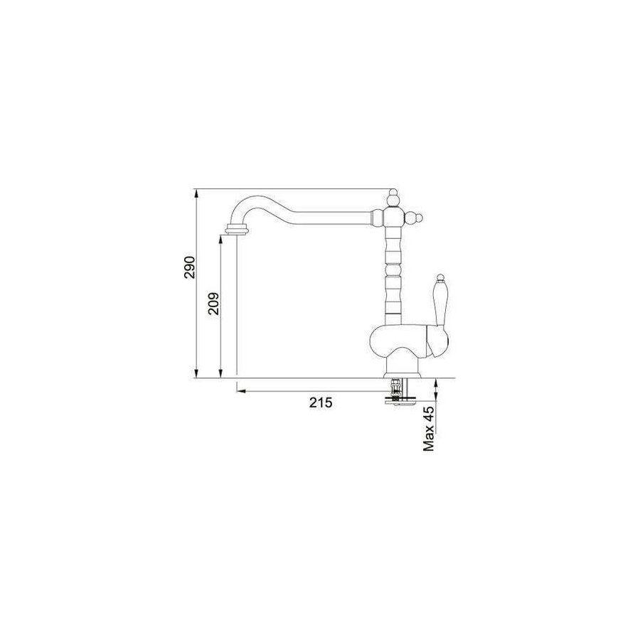 Slavina Franke Old England bronce 115.0028.205
