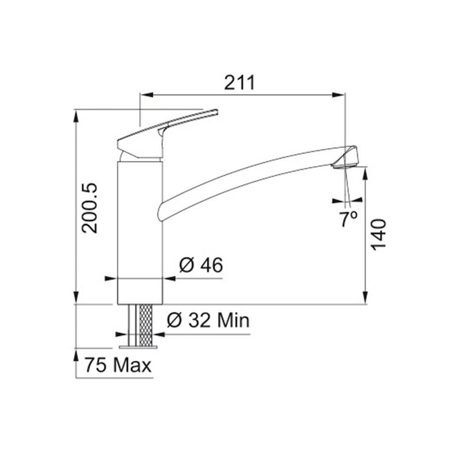 Slavina Franke Smart krom 115.0391.460
