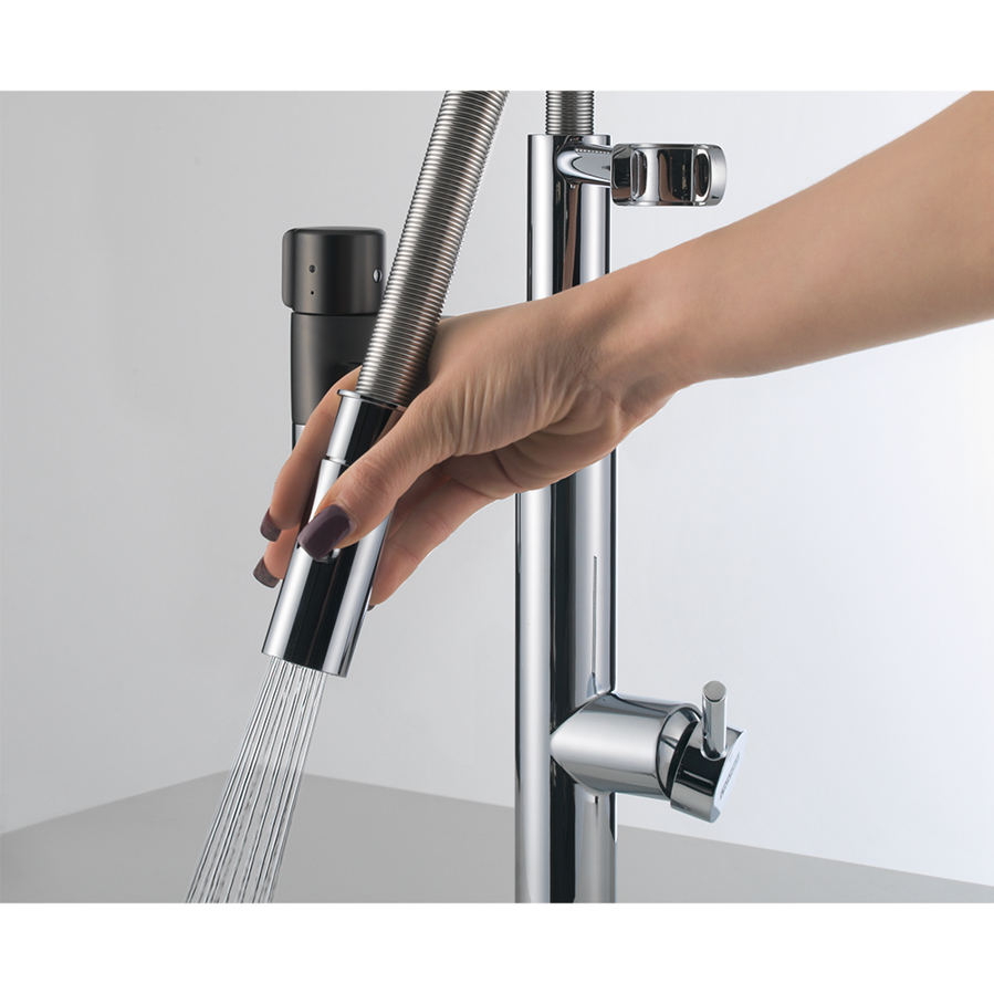 Slavina Franke Vital Semi-pro filtracijaska VT crni inox 120.0621.313