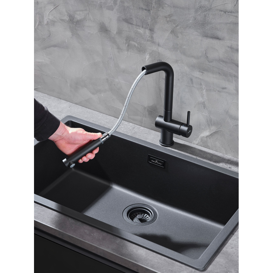 Slavina Reginox Cedar VT tuš Total Black