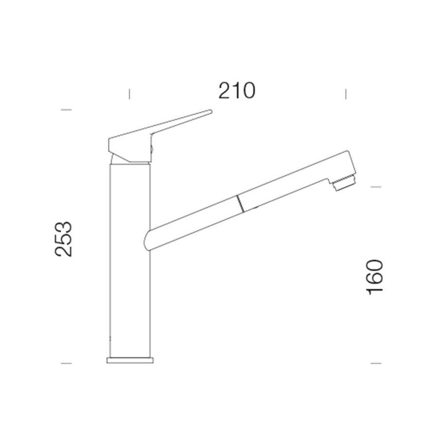 Slavina Schock Metis 526.120 VT četkani čelik tuš