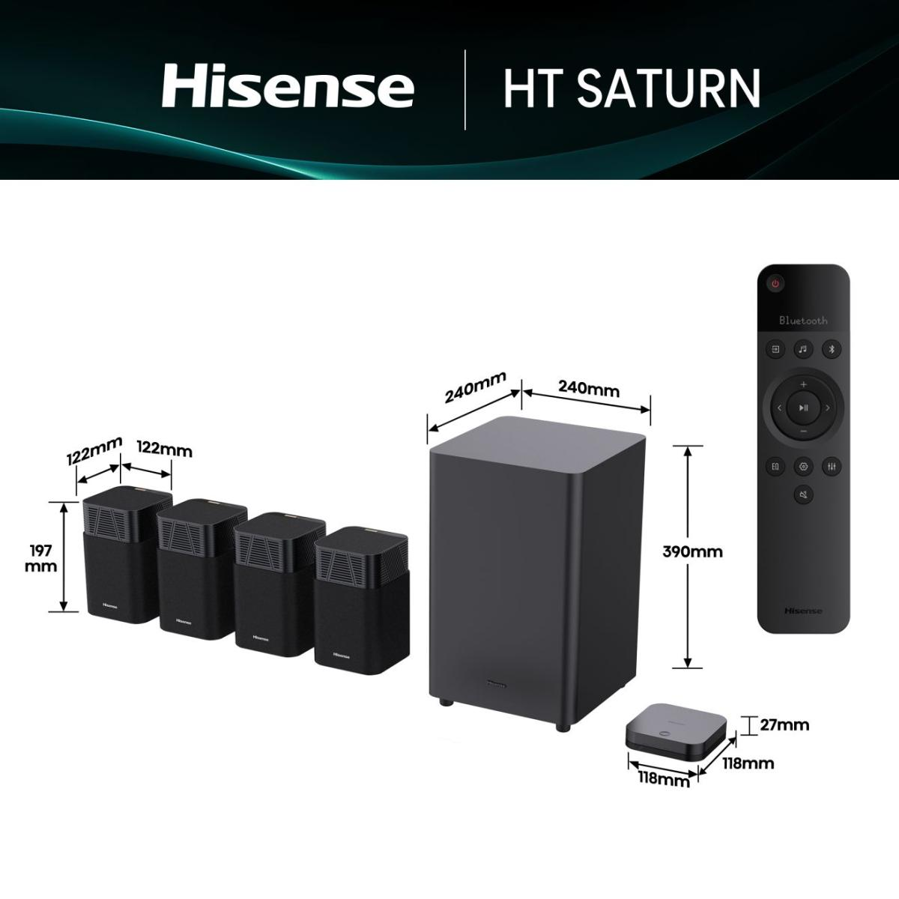 Soundbar Hisense HT SATURN 4.1.2CH 720W