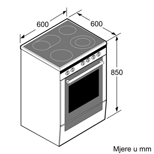 Štednjak Bosch HKA090150
