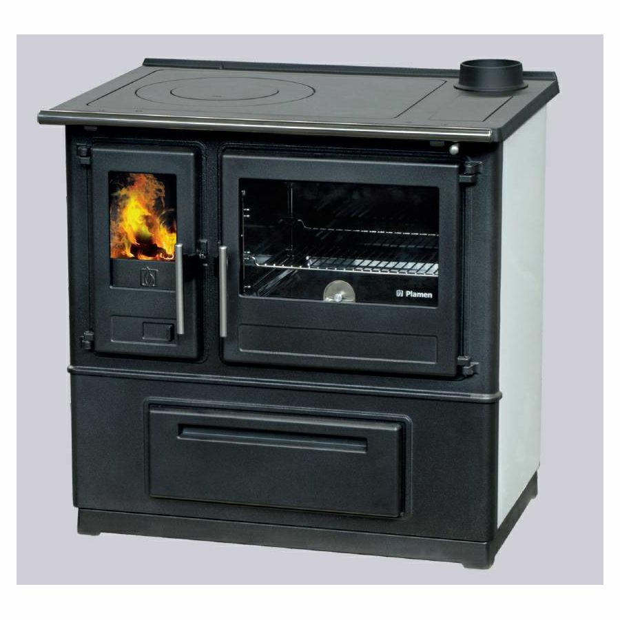 Štednjak Plamen Slavonac-N bijeli desni