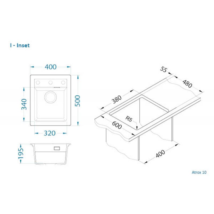 Sudoper Alveus ATROX 10 I/U