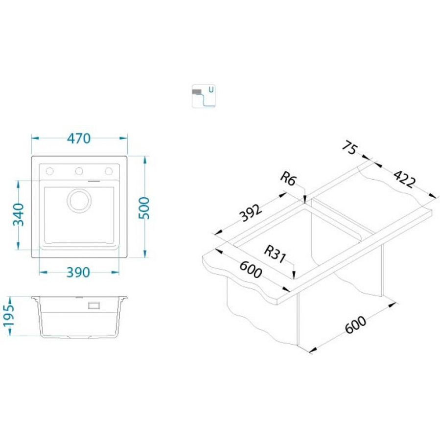 Sudoper Alveus ATROX 20 I/U