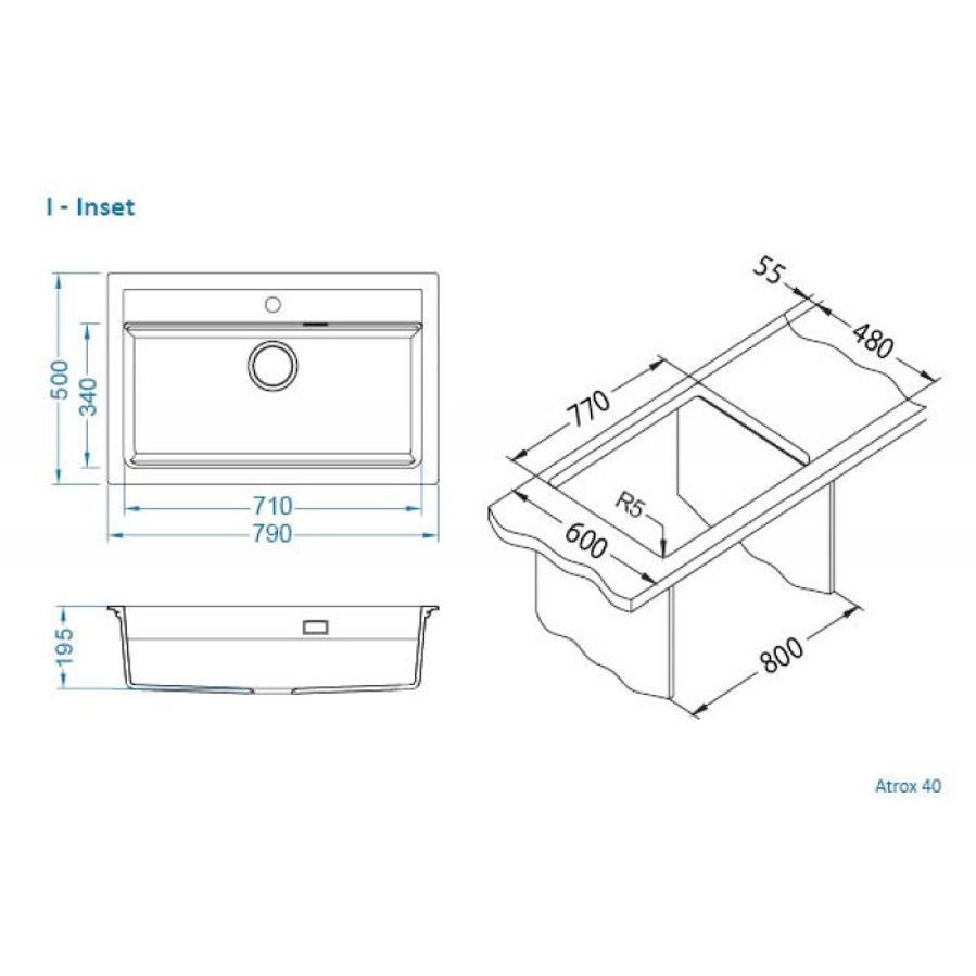 Sudoper Alveus ATROX 40 I/U