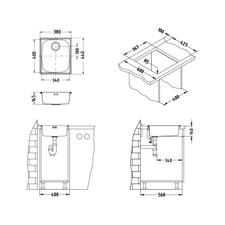 Sudoper Alveus BASIC 10 I NAT 1082195