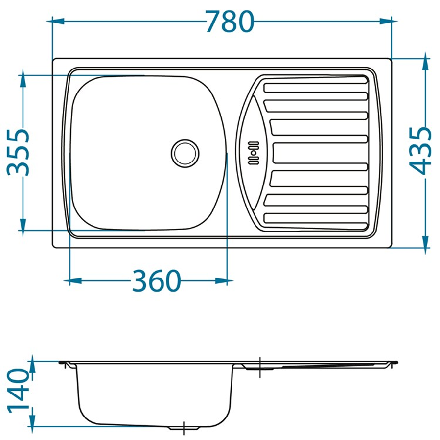 Sudoper Alveus BASIC 150 NAT grt 1037235