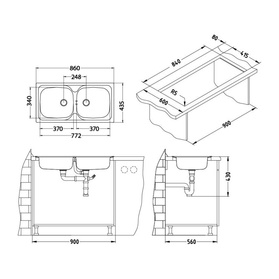 Sudoper Alveus BASIC 70 I NAT grt 1-1/2 1441