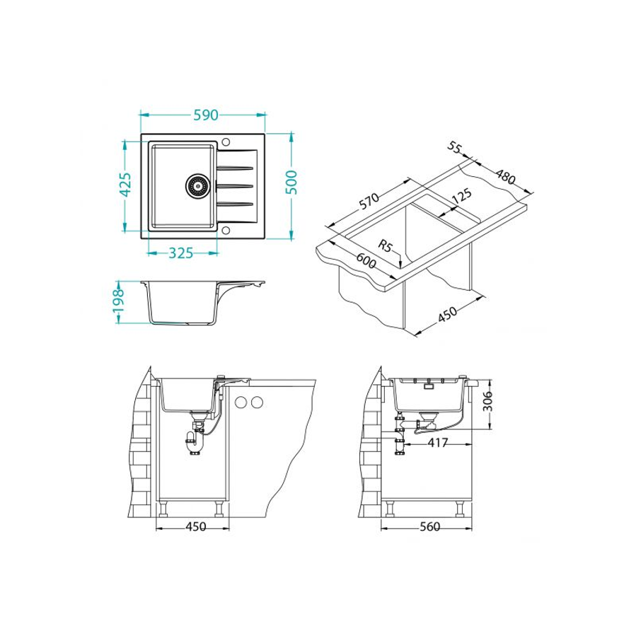 Sudoper Alveus CADIT 10 I carbon black edition