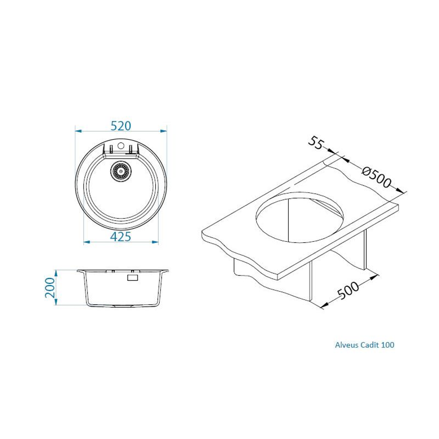 Sudoper Alveus CADIT 100 I
