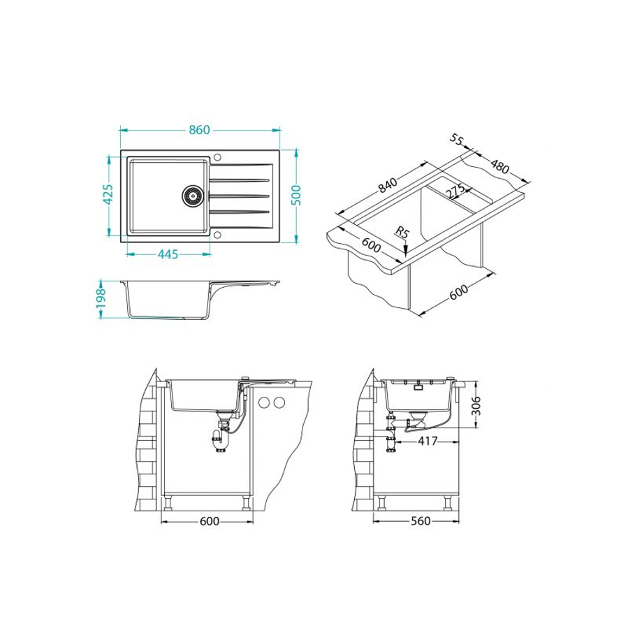 Sudoper Alveus CADIT 40 I