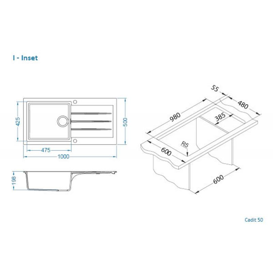 Sudoper Alveus CADIT 50 I