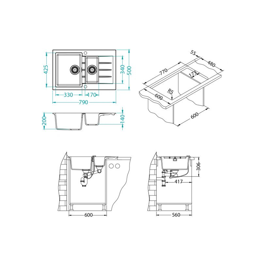 Sudoper Alveus CADIT 70 I