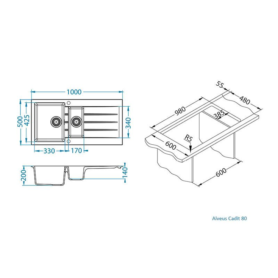 Sudoper Alveus CADIT 80 I