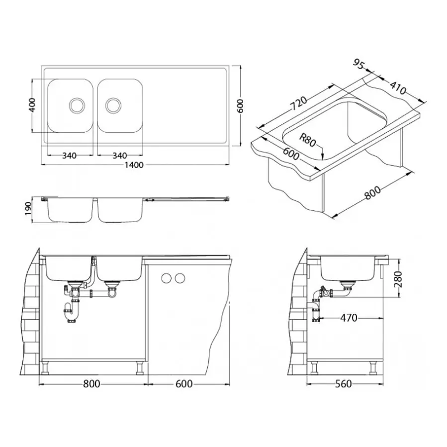 Sudoper Alveus CLASSIC PRO 110 L/I SAT 1132129