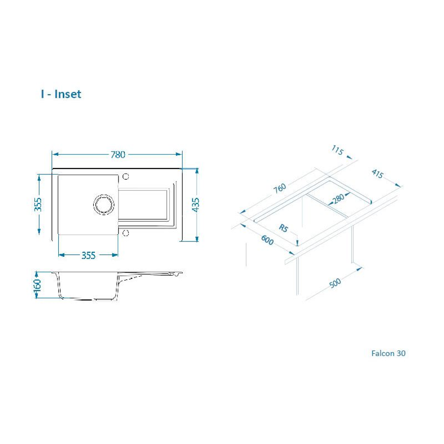 Sudoper Alveus FALCON 30 I