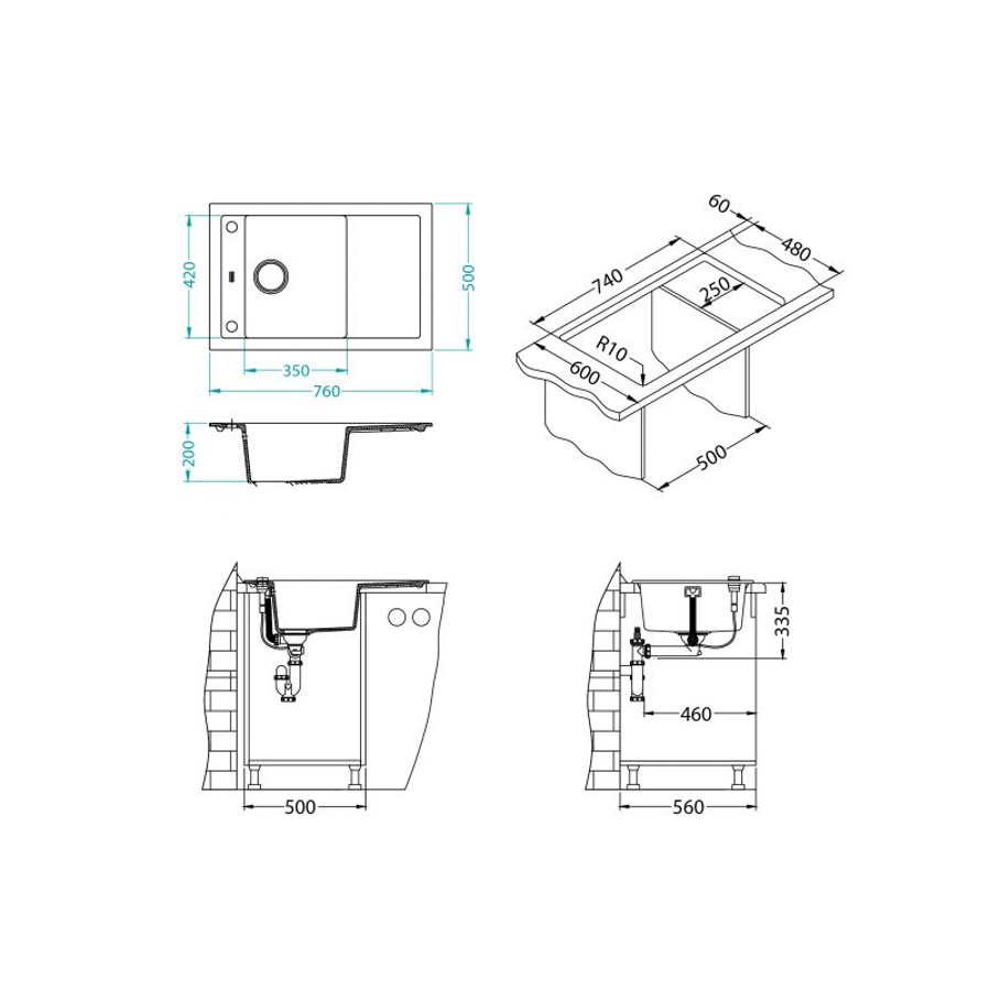 Sudoper Alveus FORMIC 30 I/U
