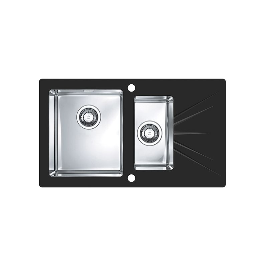 Sudoper Alveus KARAT 20 I grt lijevi black+sat 1102772