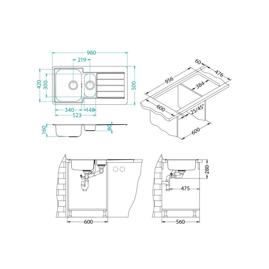 Sudoper Alveus LINE 10 I NAT grt 1064281