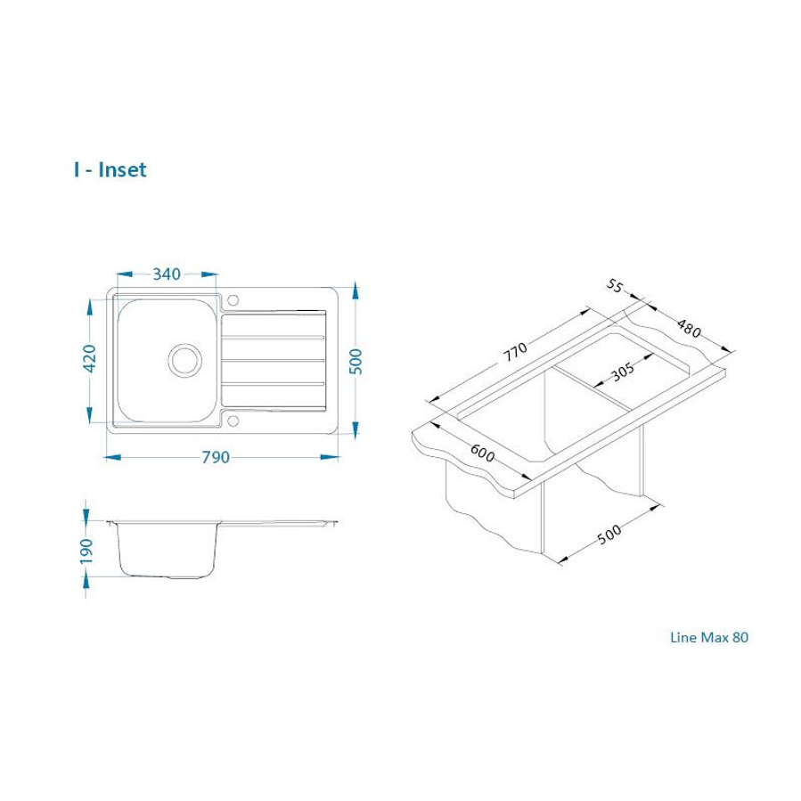 Sudoper Alveus LINE MAX 80 I SAT gar 1136608